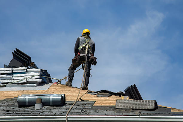 Professional Roofing technician working in Evergreen, NC